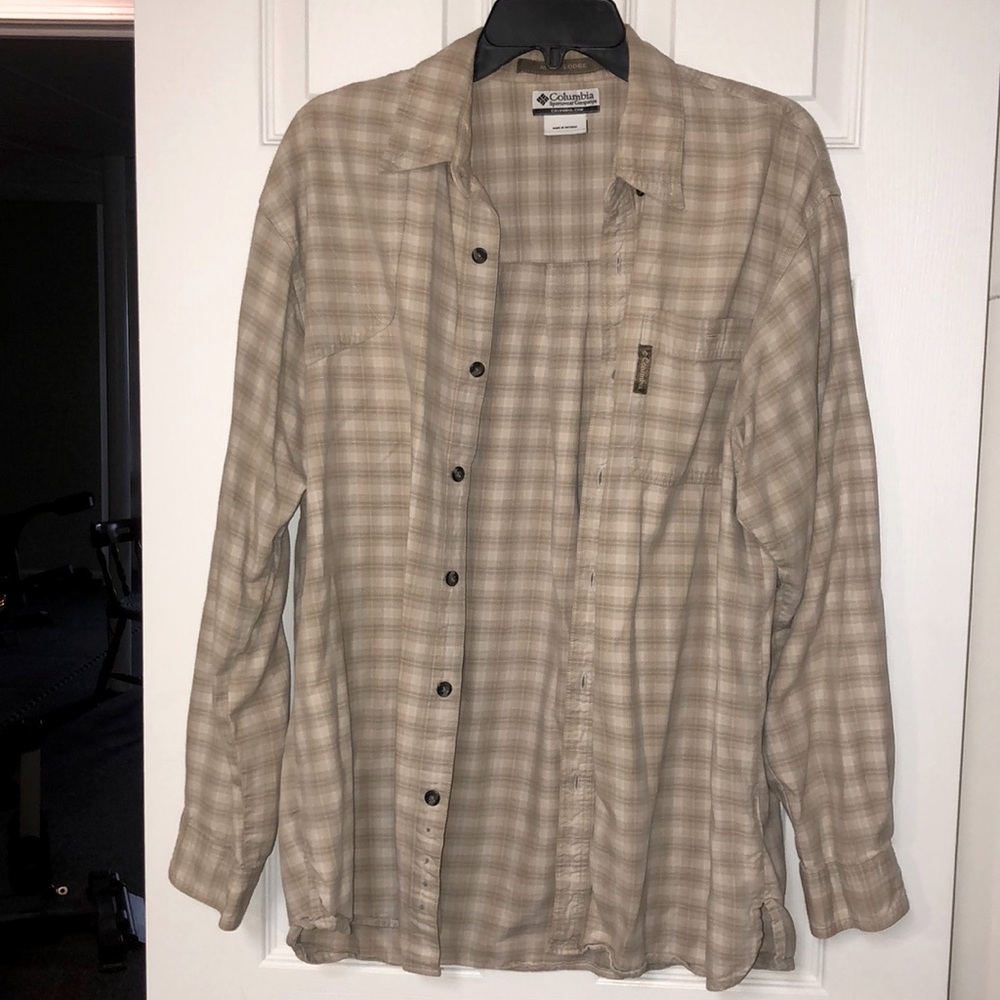 Columbia flannel plaid righthanded shooting shirt